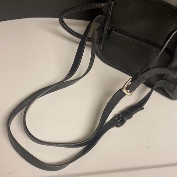 BRIGHTON Leather Vinyl Drawstring Backpack Purse - Picture 16 of 16